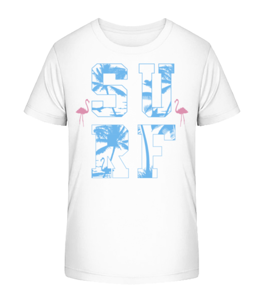 Surf Ikona - Detské Bio tričko Stanley Stella - Bílá - Napřed