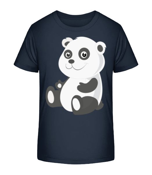 Panda Comic - Detské Bio tričko Stanley Stella - Namořnická modrá - Napřed