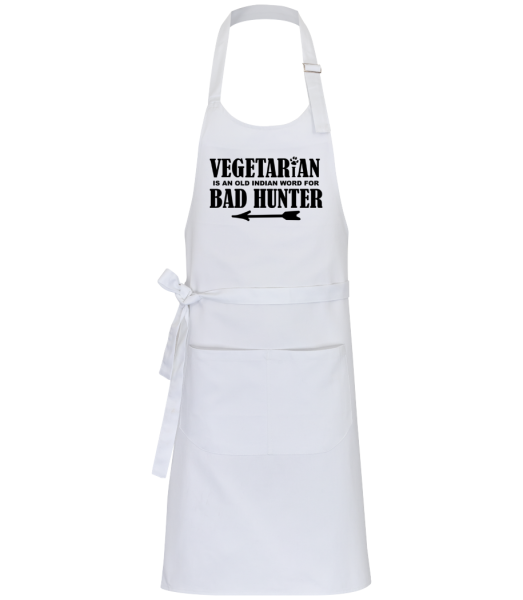 Vegetariánská Bad Hunter - Profesionální zástĕra - Bílá - Napřed