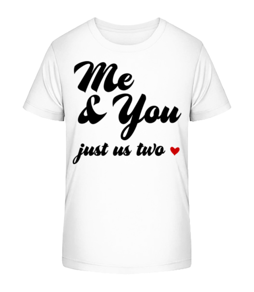 Me & You - Just Us Two - Detské Bio tričko Stanley Stella - Bílá - Napřed