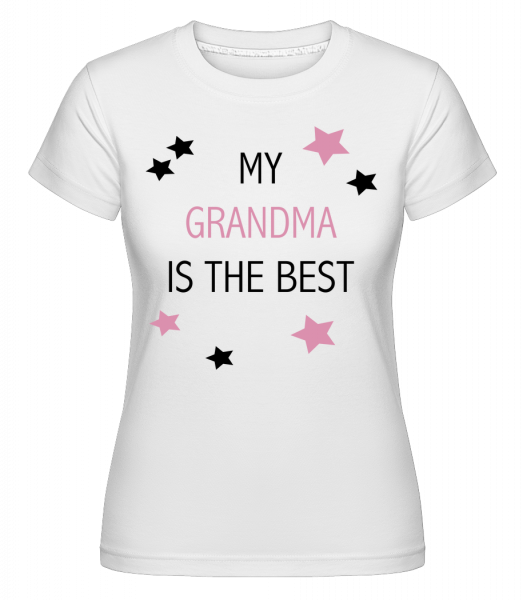 My Grandma Is The Best -  Shirtinator tričko pro dámy - Bílá - Napřed
