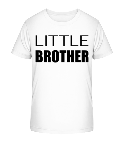 Little Brother - Detské Bio tričko Stanley Stella - Bílá - Napřed