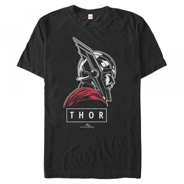 Marvel - Thor Ragnarok - Thor Of Asgard - Pánské Tričko - Černá - Napřed