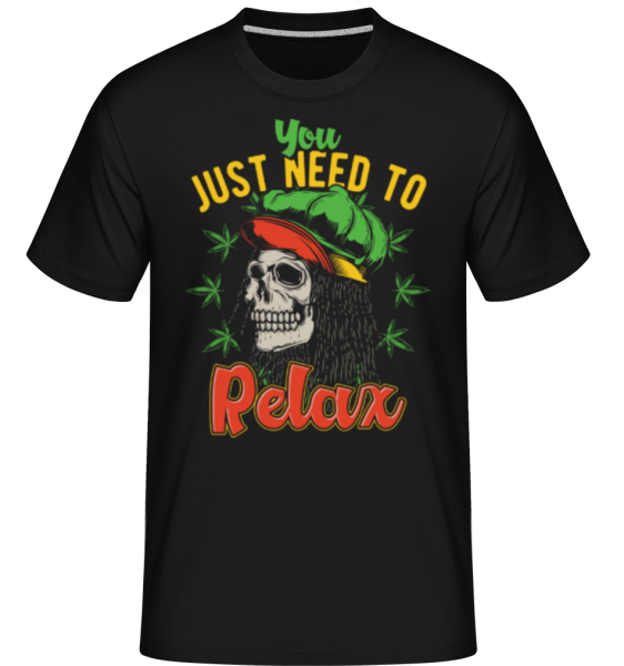 You Just Need To Relax -  Shirtinator tričko pro pány - Černá - Napřed