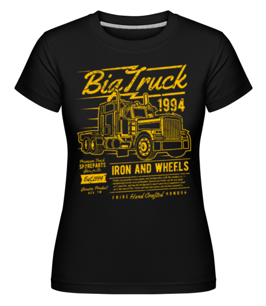 Big Truck 2 -  Shirtinator tričko pro dámy - Černá - Napřed
