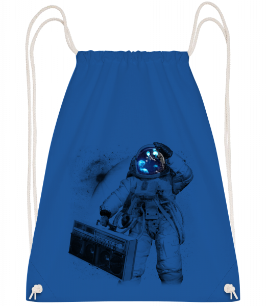 Ghettoblaster Astronaut - Drawstring batoh se šňůrkami - Královská modrá - Napřed