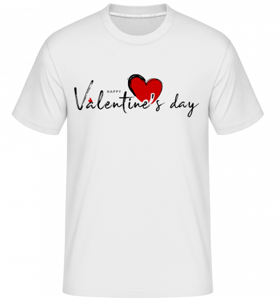Valentýn -  Shirtinator tričko pro pány - Bílá - Napřed