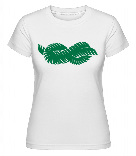 Plant Icon Green -  Shirtinator tričko pro dámy - Bílá - Napřed
