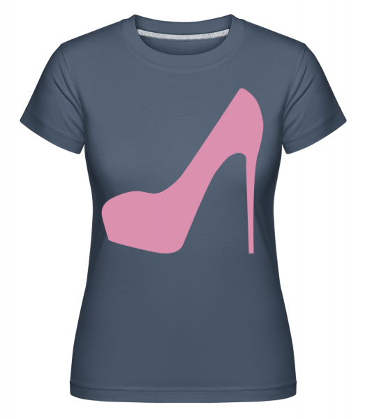 Vysoké podpatky -  Shirtinator tričko pro dámy - Džínovina - Napřed