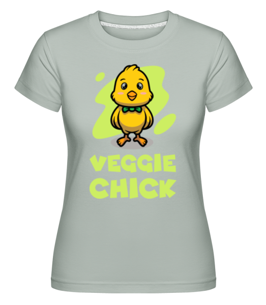 Veggie Chick -  Shirtinator tričko pro dámy - Mátově zelená - Napřed
