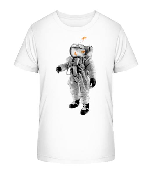 Goldfish Astronaut - Detské Bio tričko Stanley Stella - Bílá - Napřed