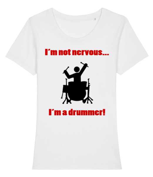 Jsem bubeník - Dámské bio tričko Stanley Stella - Bílá - Napřed