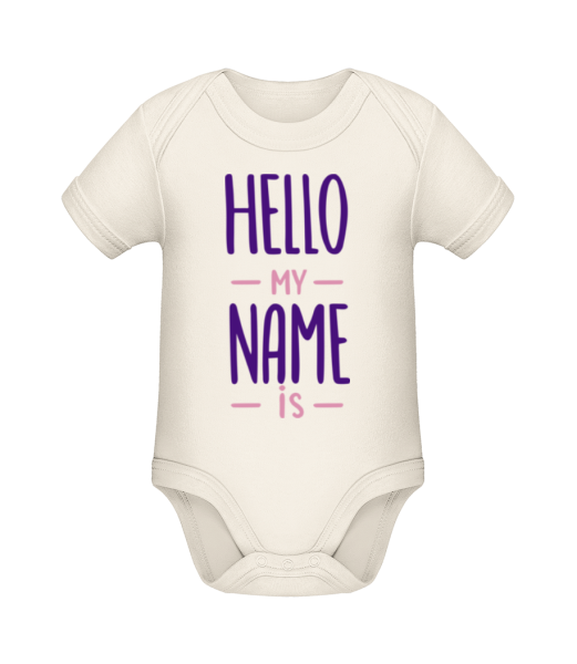 Hello My Name Is - Bio body pro děti - Krémová - Napřed