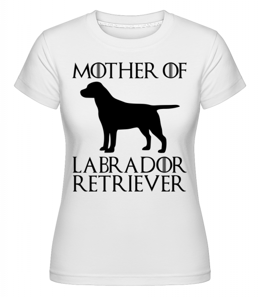 Mother Of Labrador Retriever -  Shirtinator tričko pro dámy - Bílá - Napřed