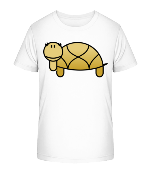 Turtle Comic - Detské Bio tričko Stanley Stella - Bílá - Napřed