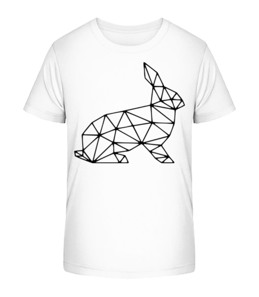 Polygon Rabbit - Detské Bio tričko Stanley Stella - Bílá - Napřed