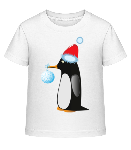 Penguin At Christmas 2 - Dĕtské Shirtinator tričko - Bílá - Napřed