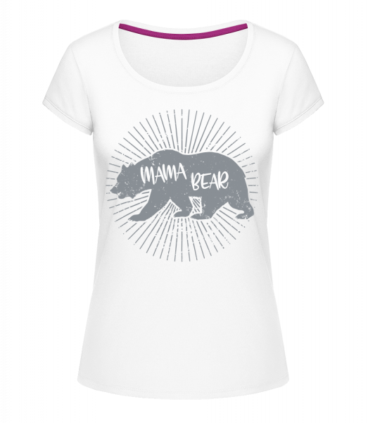Mama Bear - Megan dámské tričko s kulatým výstřihem - Bílá - Napřed
