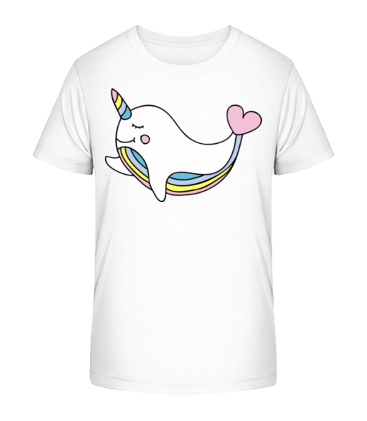 Unicorn Whale - Detské Bio tričko Stanley Stella - Bílá - Napřed