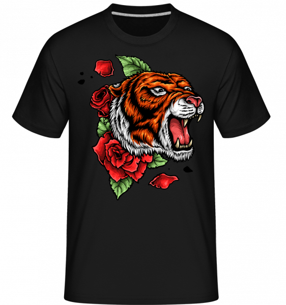 Tiger Fury -  Shirtinator tričko pro pány - Černá - Napřed