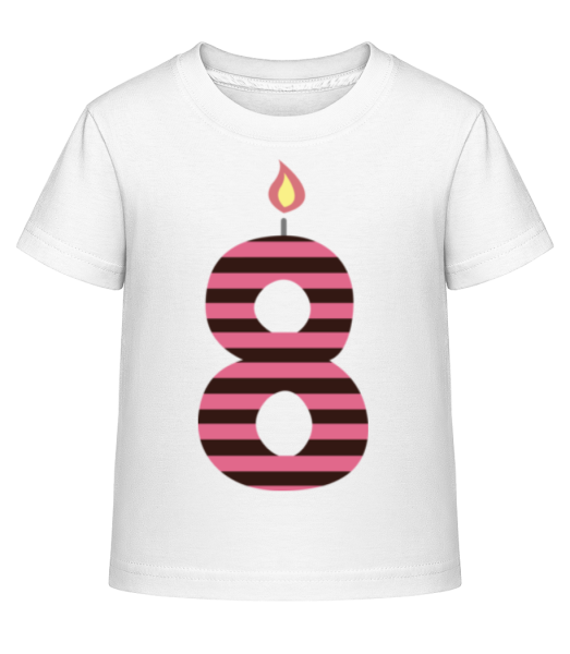 Birthday Candle - Dĕtské Shirtinator tričko - Bílá - Napřed