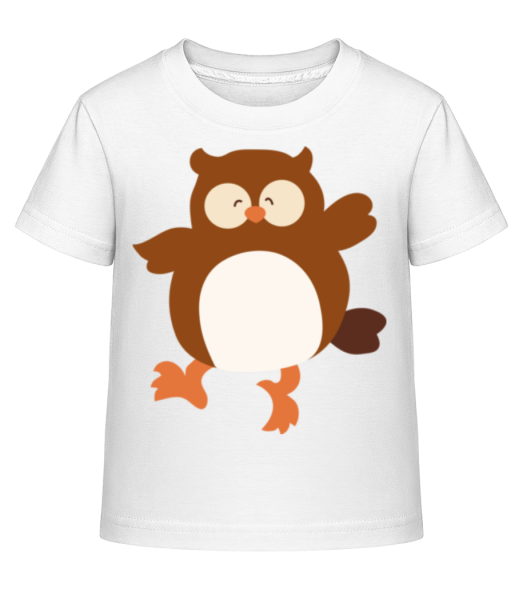 Kids Comic - Owl - Dĕtské Shirtinator tričko - Bílá - Napřed