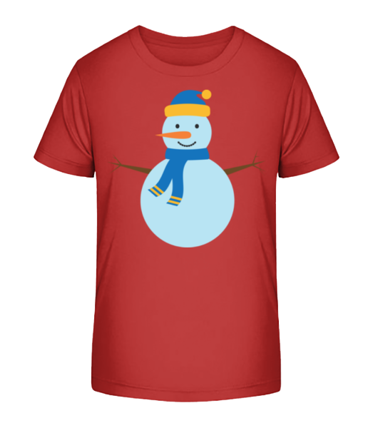 Sněhulák s Cap - Detské Bio tričko Stanley Stella - Třešeňová - Napřed