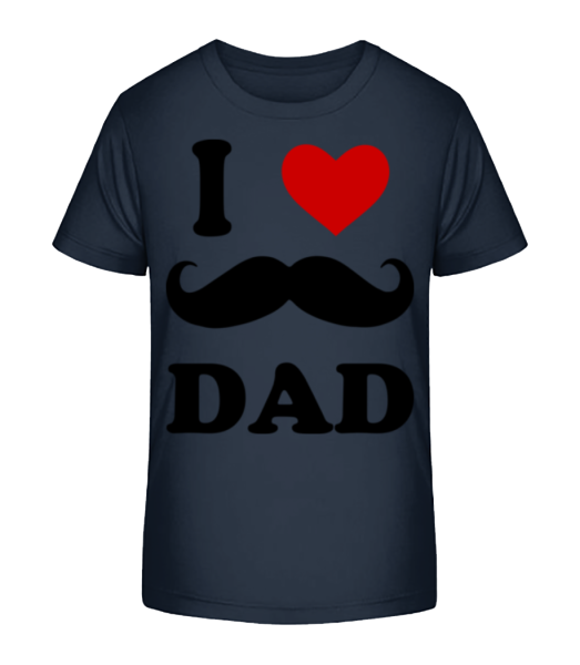 I Love Dad - Detské Bio tričko Stanley Stella - Namořnická modrá - Napřed