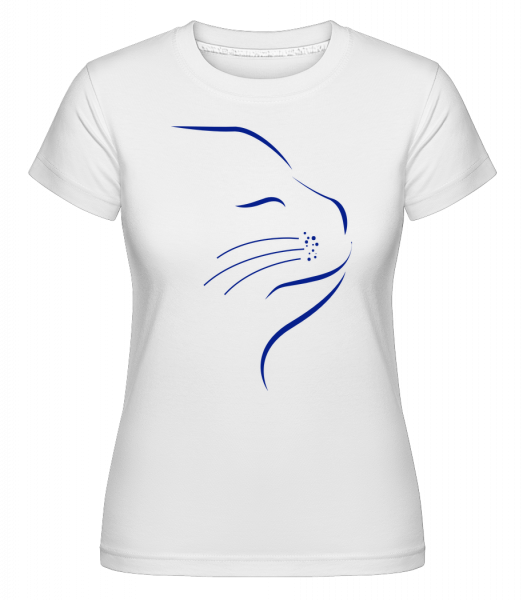 Cat Face -  Shirtinator tričko pro dámy - Bílá - Napřed