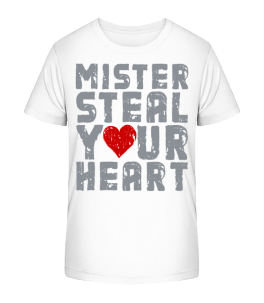 Mister Steal Your Heart - Detské Bio tričko Stanley Stella - Bílá - Napřed
