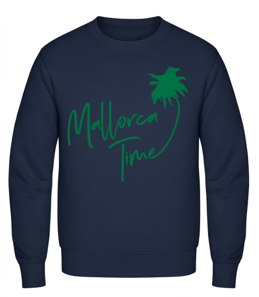 Mallorca Time - Klasická mikina sg - Namořnická modrá - Napřed