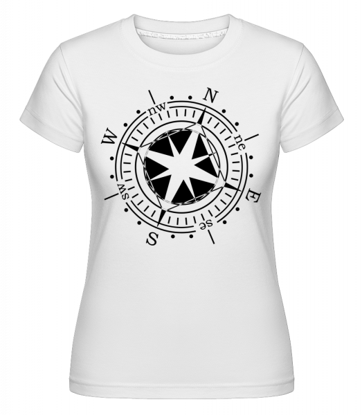 Compass -  Shirtinator tričko pro dámy - Bílá - Napřed