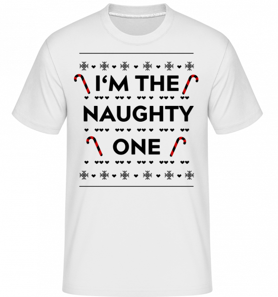 I'm The Naughty One -  Shirtinator tričko pro pány - Bílá - Napřed