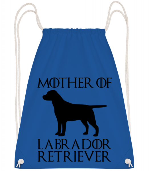 Mother Of Labrador Retriever - Drawstring batoh se šňůrkami - Královská modrá - Napřed