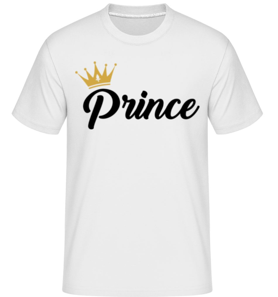 Prince -  Shirtinator tričko pro pány - Bílá - Napřed