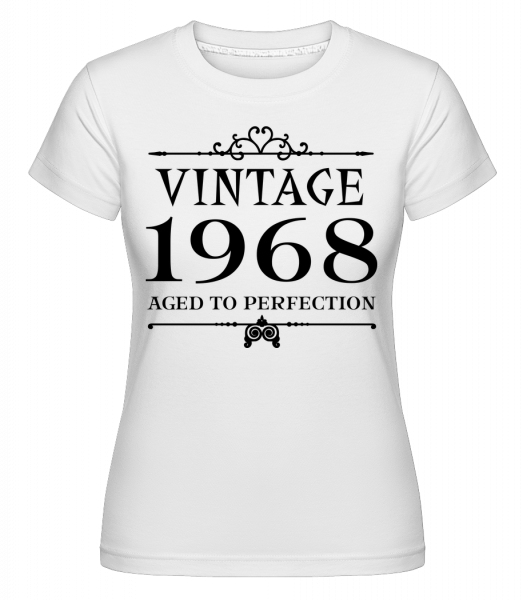Vintage 1968 Perfection -  Shirtinator tričko pro dámy - Bílá - Napřed