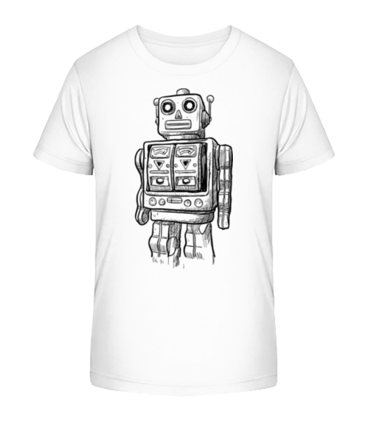 Dětská Robot - Detské Bio tričko Stanley Stella - Bílá - Napřed