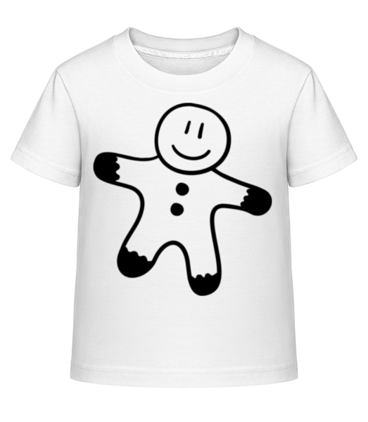 Muž perníku - Dĕtské Shirtinator tričko - Bílá - Napřed