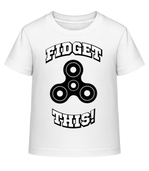 Fidget This - Dĕtské Shirtinator tričko - Bílá - Napřed