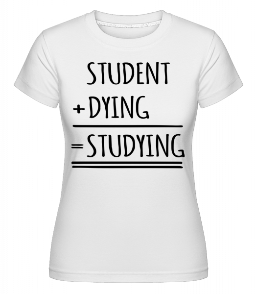 studovat Definition -  Shirtinator tričko pro dámy - Bílá - Napřed