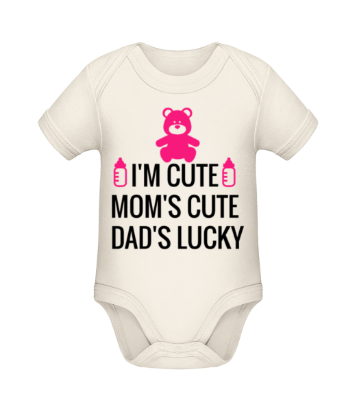 I'm Cute Dad's Lucky - Bio body pro děti - Krémová - Napřed