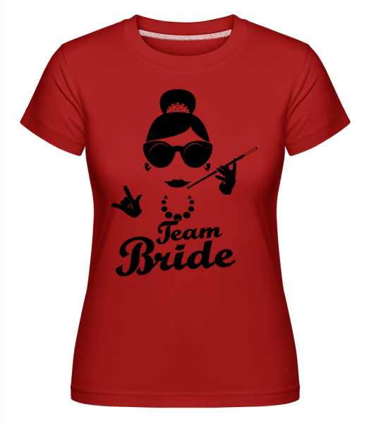 tým Bride -  Shirtinator tričko pro dámy - Červená - Napřed