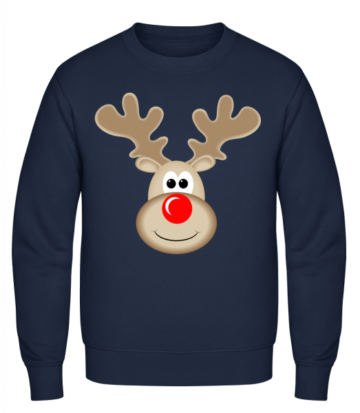Reindeer Logo - Klasická mikina sg - Namořnická modrá - Napřed