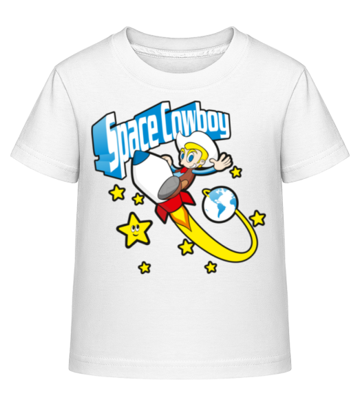 Space Cowboy - Dĕtské Shirtinator tričko - Bílá - Napřed