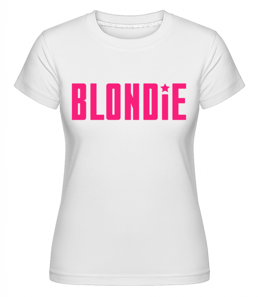 blondýna -  Shirtinator tričko pro dámy - Bílá - Napřed
