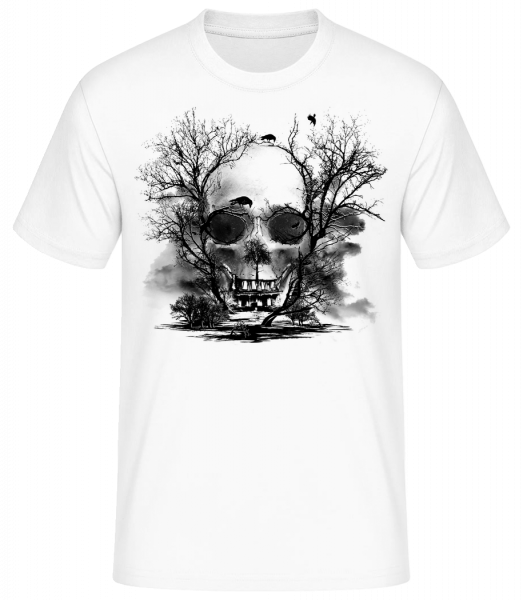 smrt Trees - Pánské basic tričko - Bílá - Napřed