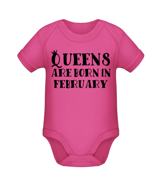 Queens se rodí v únoru - Bio body pro děti - Magenta - Napřed