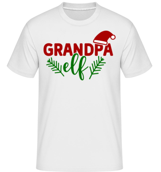 Grandpa Elf -  Shirtinator tričko pro pány - Bílá - Napřed