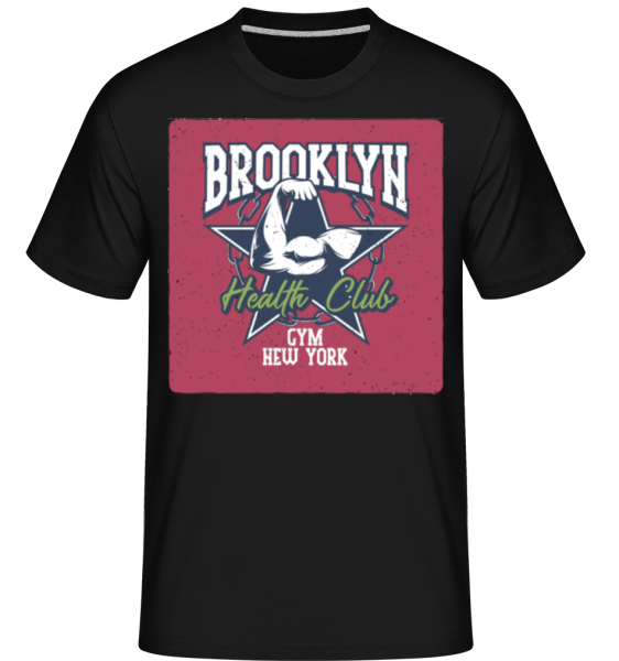 Brooklyn Health Club -  Shirtinator tričko pro pány - Černá - Napřed