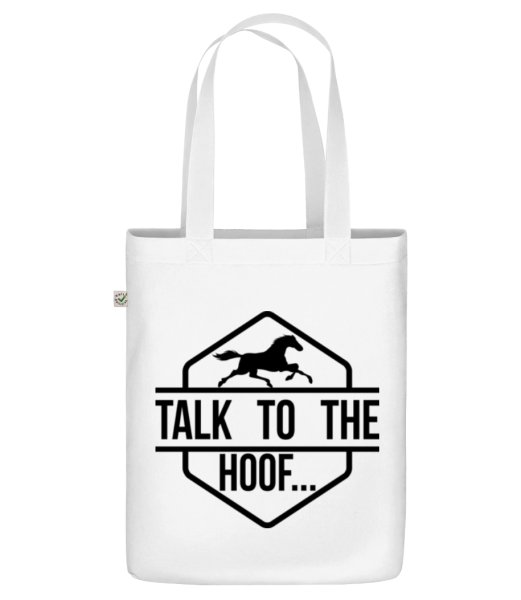 Promluvte si s Hoof - Organická taška - Bílá - Napřed